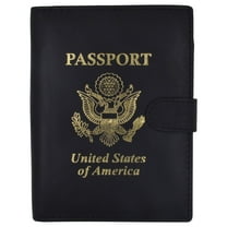 U.S Passport Holder Cover Wallet Leather Card Case Travel Accessories USA Logo