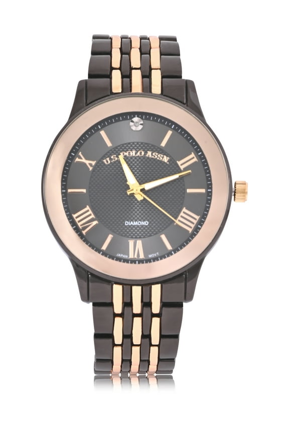 Adult Male 2-Tone Gunmetal/Gold Bracelet watch (USC80733WM)