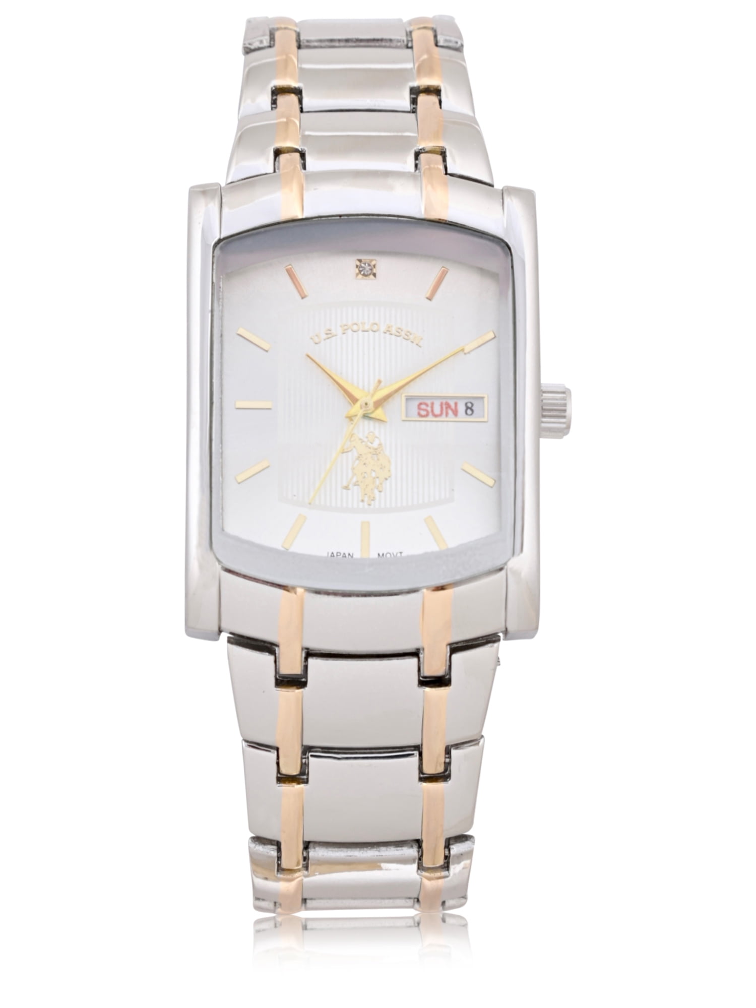 Silver polo watch sale