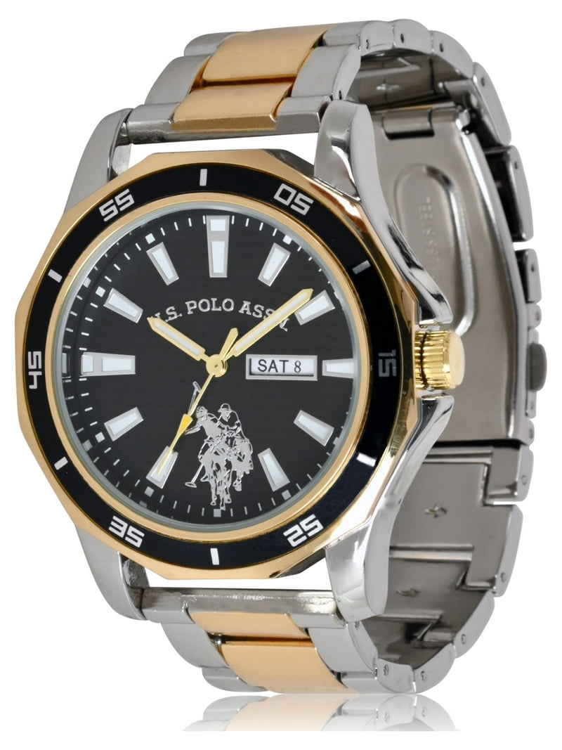 Polo Adult Male Classic Watch in Gold and Silver-Tone