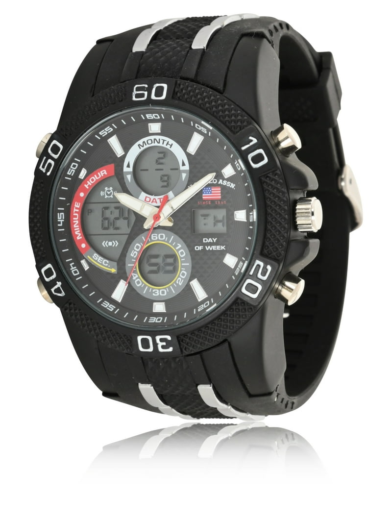 Polo Adult Male Sport Watch Analog and Digital with