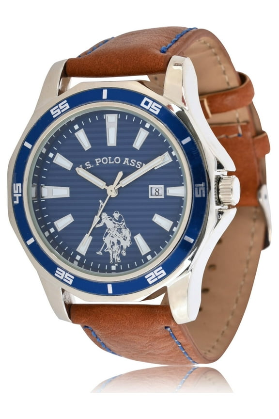 Adult Male Vintage Watch with Blue and Silver (USC50588WM)