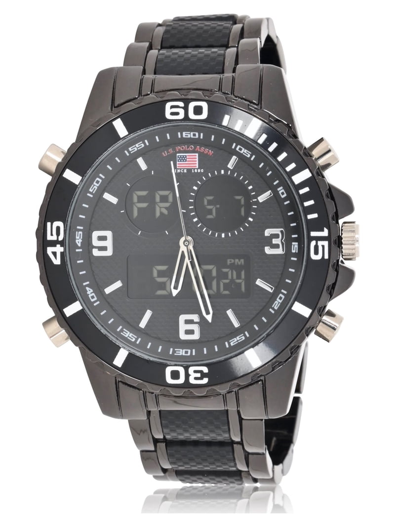 U.S. Polo Assn. Adult Male Watch Analog and Digital in Black