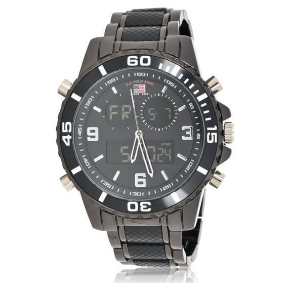 U.S. Polo Assn. Adult Male Watch Analog and Digital in Black (US8866WM)