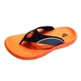 thumbnail image 1 of U.S. Polo Assn. Adult Men Premium Contoured Sporty Thong Sandal Flip Flop Water Friendly Halloween Edition or Winter Blue (Halloween Edition Orange, Size SMALL), 1 of 5