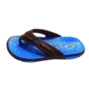 U.S. Polo Assn. Adult Men Premium Contoured Sporty Thong Sandal Flip Flop Water Friendly Halloween Edition or Winter Blue Winter Blue, Size XL