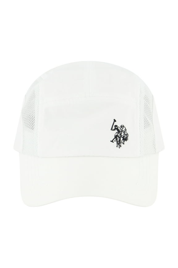 Baseball Cap, Men's Active Wear Nylon Mesh Adjustable Baseball Hat, White, One Size