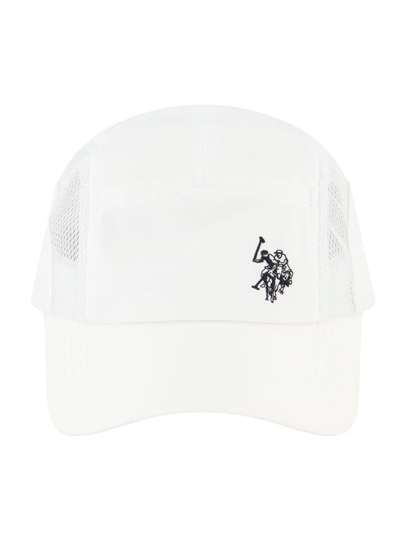 Baseball Cap, Men's Active Wear Nylon Mesh Adjustable Baseball Hat, White, One Size