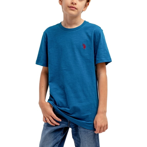 U.S. Polo Assn. Boy's Crew Neck Short Sleeve T-Shirt