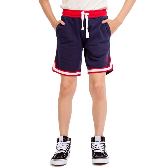 U.S. Polo Assn. Boy's Stripe Terry Shorts, Sizes 4-18