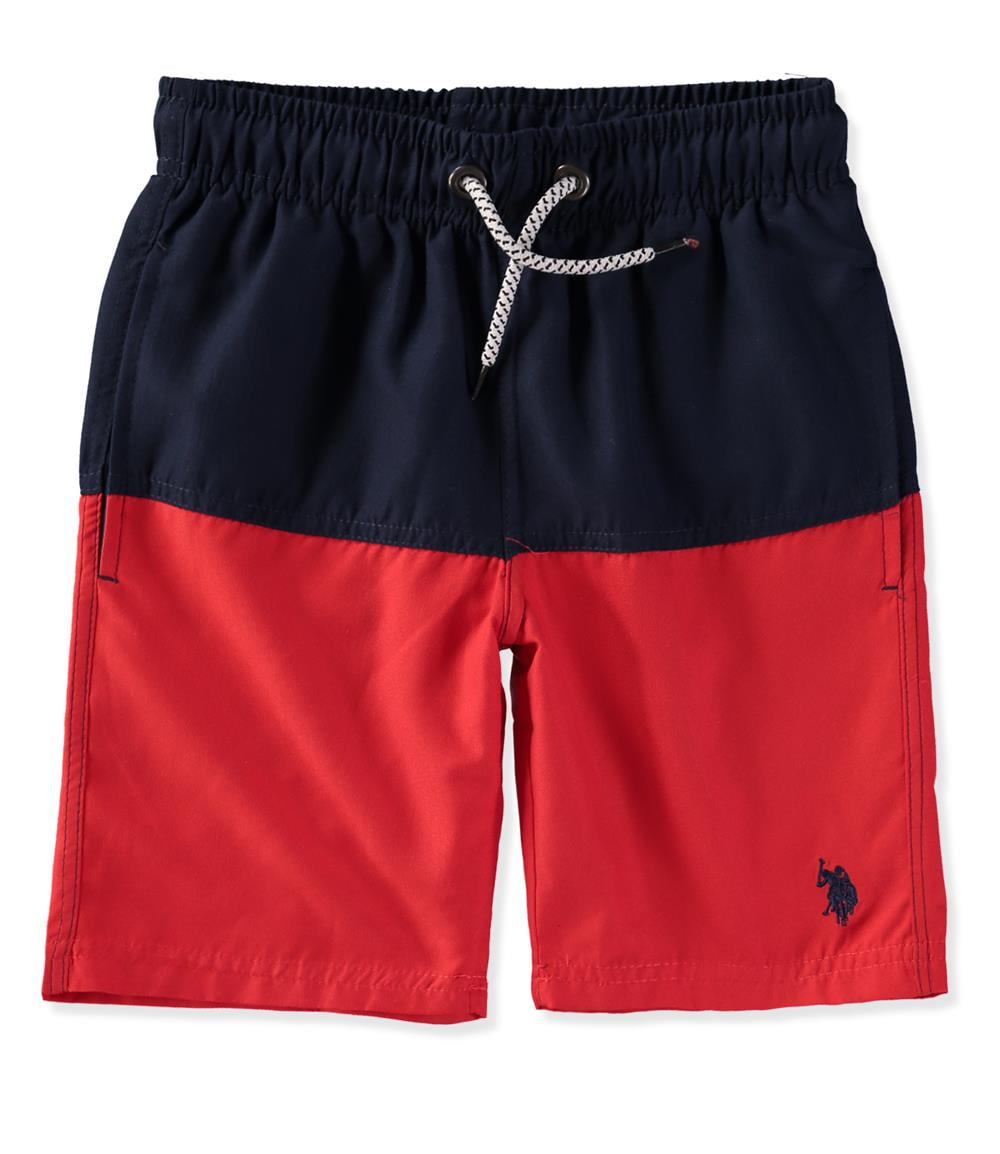 U.S. Polo Assn. Boys 8 20 Colorblock Swim Trunks Walmart