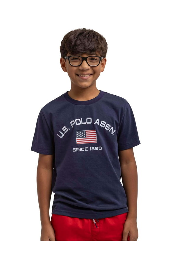 Boys American Flag Short Sleeve Graphic T-Shirt, Sizes 4-18