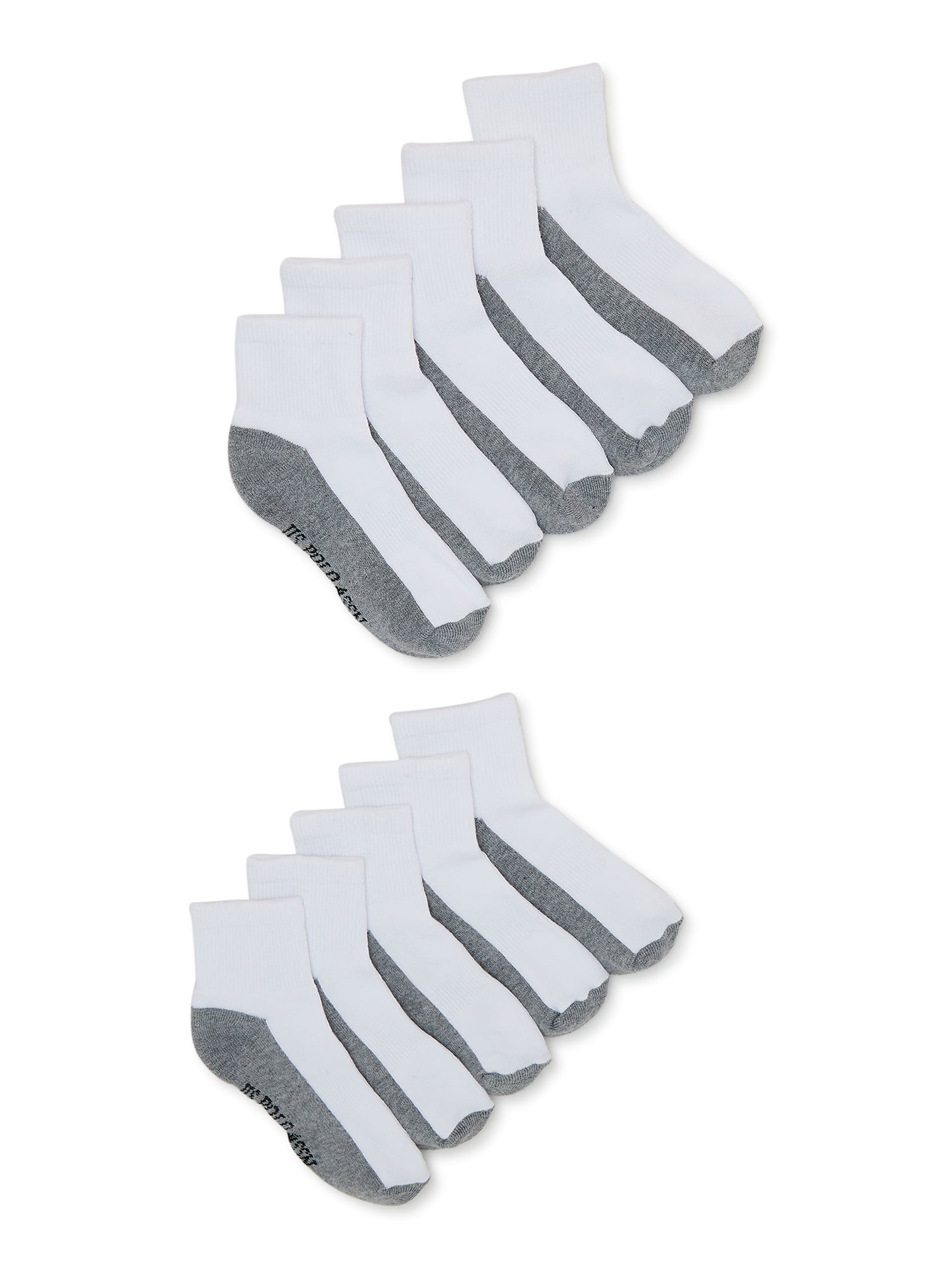 U.S. Polo Assn. Boys Ankle Socks, 10-Pack, Sizes S-L