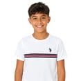 thumbnail image 1 of U.S. Polo Assn. Boys Chest Striped Tee, Sizes 4-18, 1 of 3