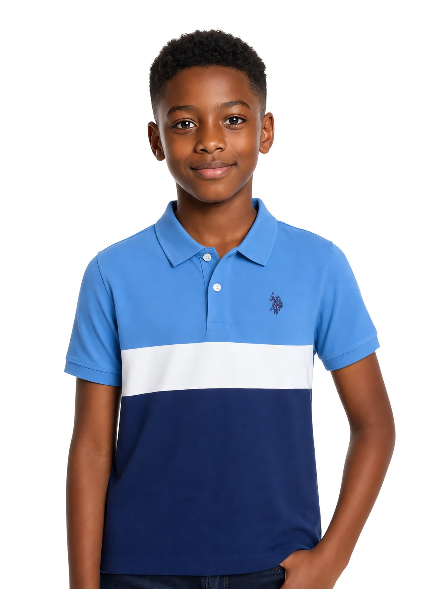 U.S. Polo Assn. Boys Colorblock Polo Shirt, Sizes 4-18