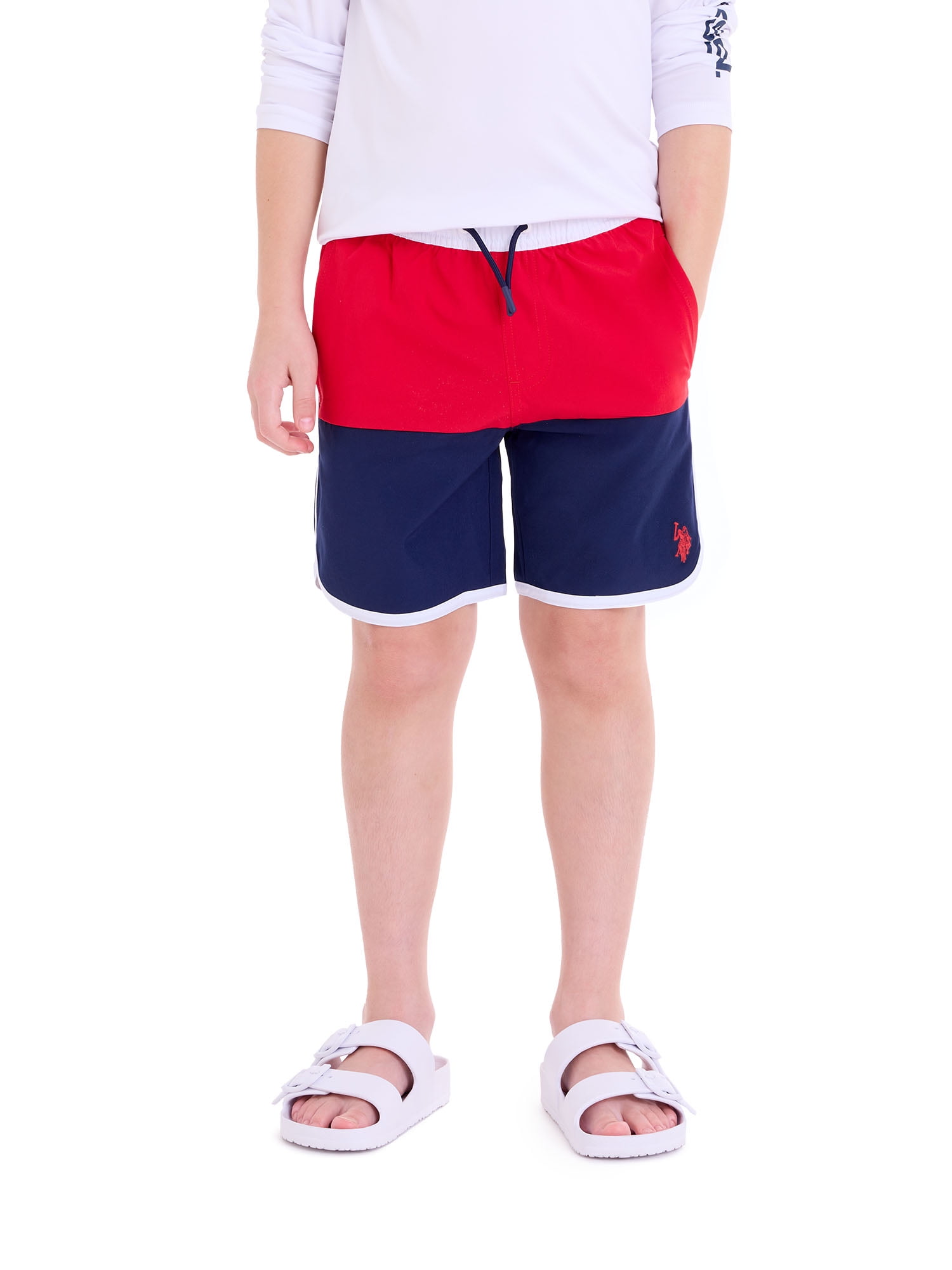 U.S. Polo Assn. Boys Colorblock Swim Short, Sizes 4-18