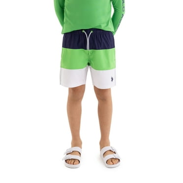 U.S. Polo Assn. Boys Colorblock Swim Short, Sizes 4-18