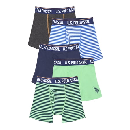 U.S. Polo Assn. Boys Cotton Tagless Underwear Boxer Briefs, 5- Pack, Sizes (S-XXL) price history and forecast - U.S. Polo Assn. 5PKBB641