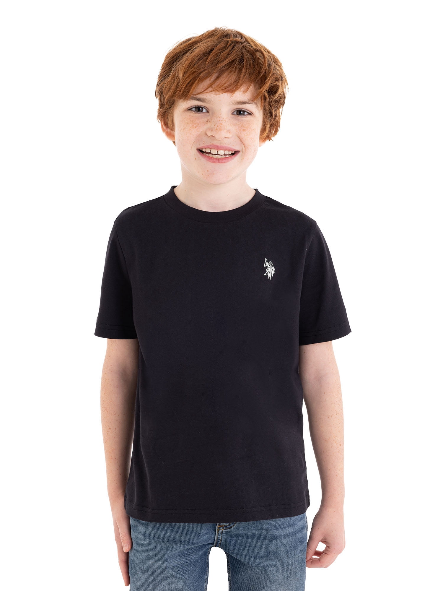 U.S. Polo Assn. Boys Crewneck T-shirt, Sizes 4-18