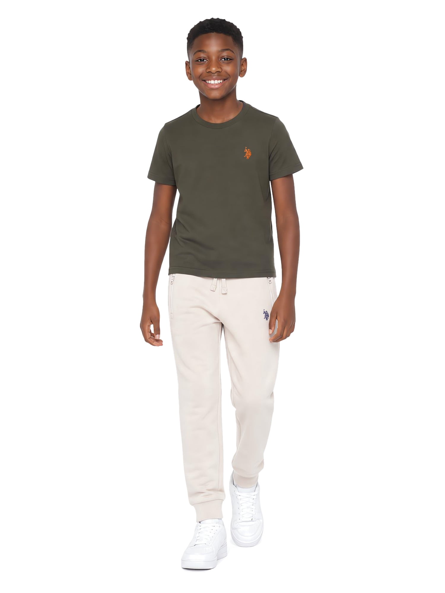 U.S. Polo Assn. Boys Crewneck T-shirt, Sizes 4-18