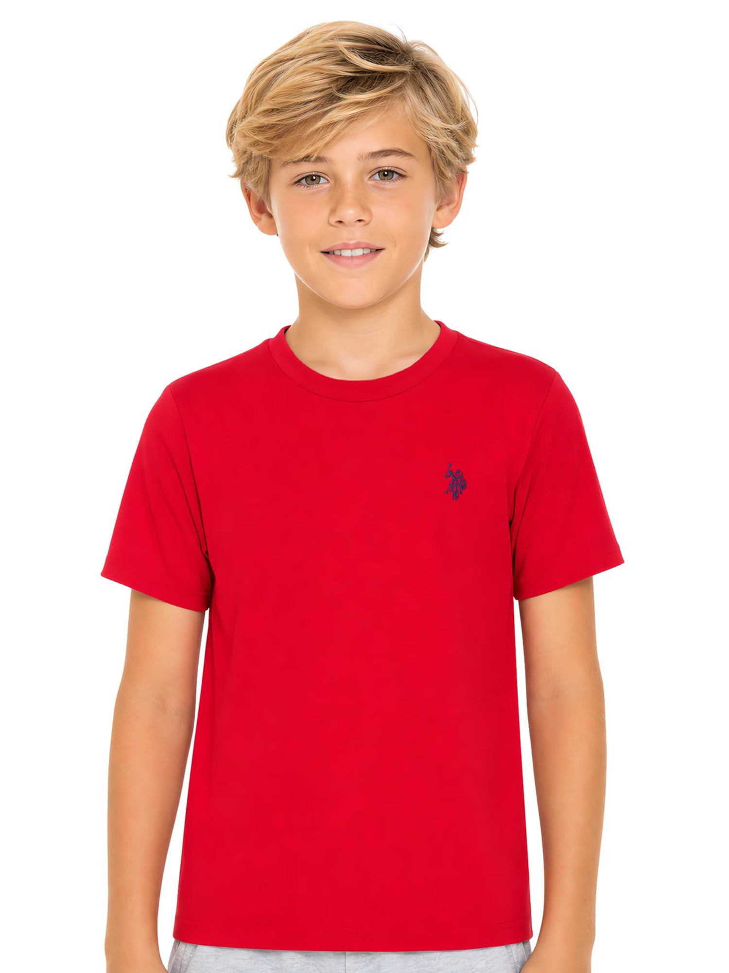 U.S. Polo Assn. Boys Crewneck T-shirt, Sizes 4-18