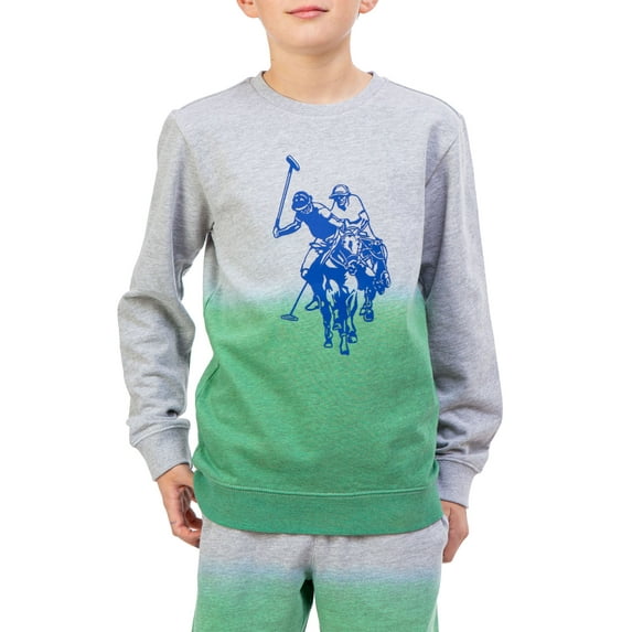 U.S. Polo Assn. Boys Dip Dye Crewneck Sweatshirt, Sizes 4-18