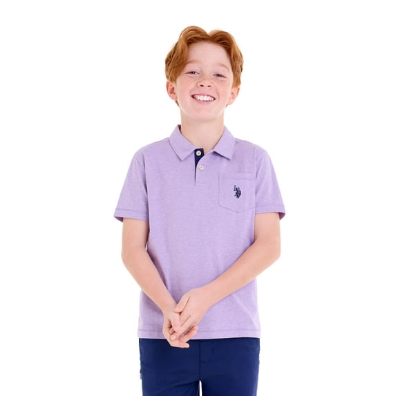 U.S. Polo Assn. Boys Everyday Play Jersey Polo, Sizes 4-18