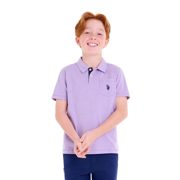U.S. Polo Assn. Boys Everyday Play Jersey Polo, Sizes 4-18