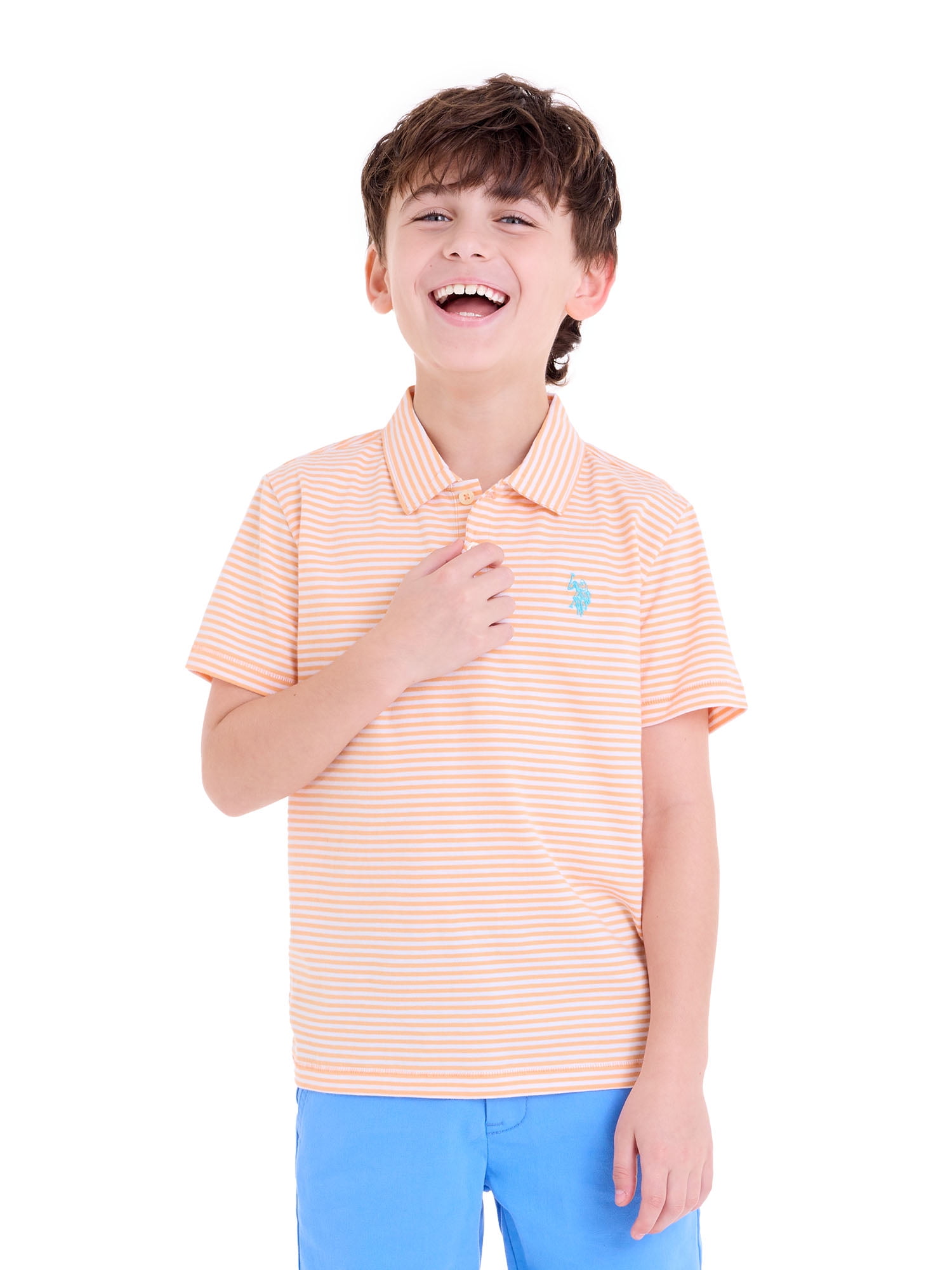 U.S. Polo Assn. Boys Everyday Play Jersey Polo, Sizes 4-18