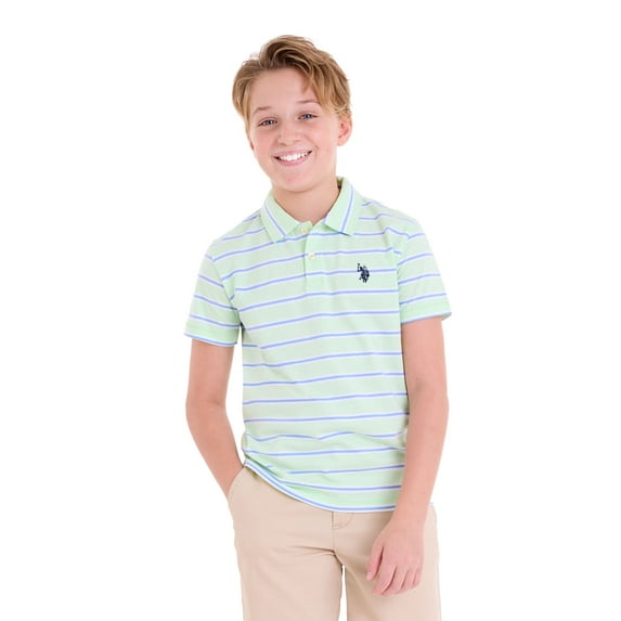 U.S. Polo Assn. Boys Stripe Jersey Polo Shirt, Sizes 4-18