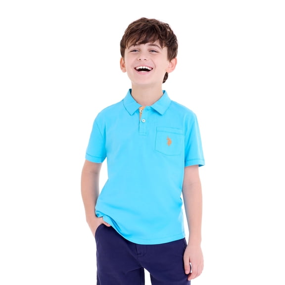 U.S. Polo Assn. Boys Everyday Play Jersey Polo, Sizes 4-18