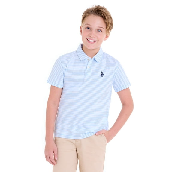 U.S. Polo Assn. Boys Everyday Play Jersey Polo, Sizes 4-18