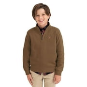U.S. Polo Assn. Boys Flatback Rib Quarter Zip, Sizes 4-18