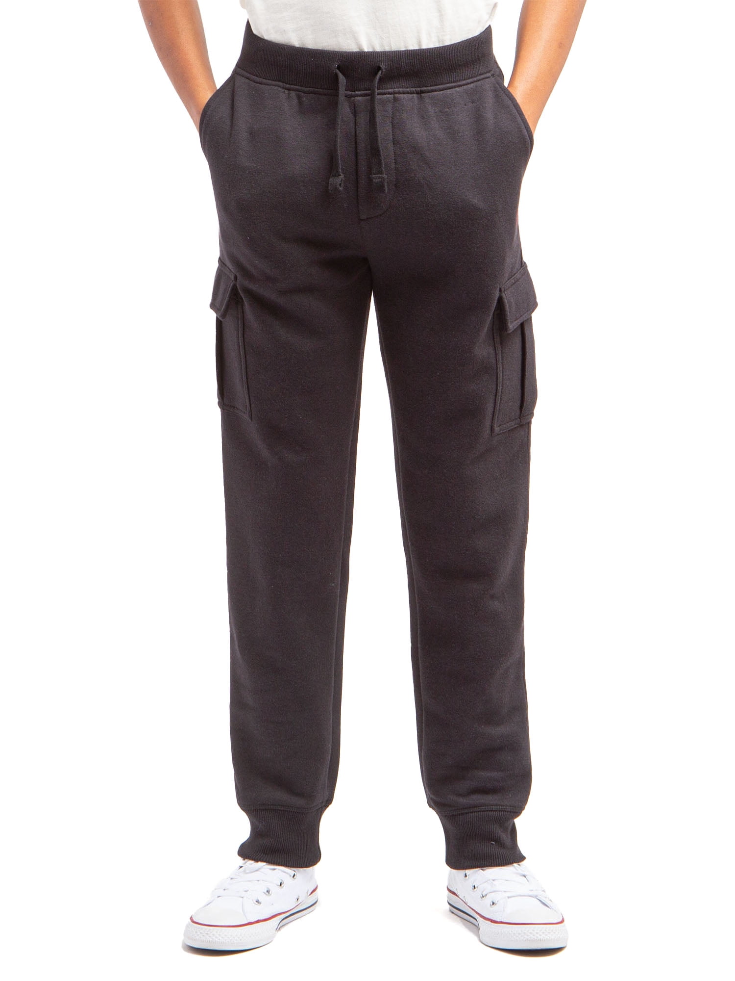 U.S. Polo Assn. Boys Fleece Cargo Jogger Pants, Sizes 4-18 - Walmart.com