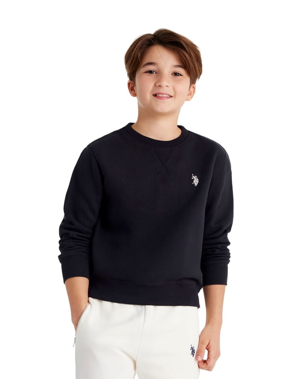 Boys Fleece Crew Neck Pullover Sweatshirt, Sizes 4-18
