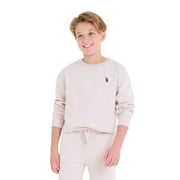 U.S. Polo Assn. Boys Fleece Crew Neck Pullover Sweatshirt, Sizes 4-18