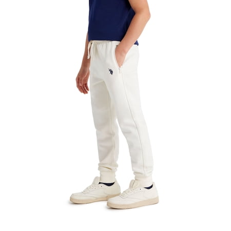 U.S. Polo Assn. Boys Fleece Jogger Pant Zip Pocket, Sizes 4-18