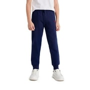 U.S. Polo Assn. Boys Fleece Jogger Pant Zip Pocket, Sizes 4-18