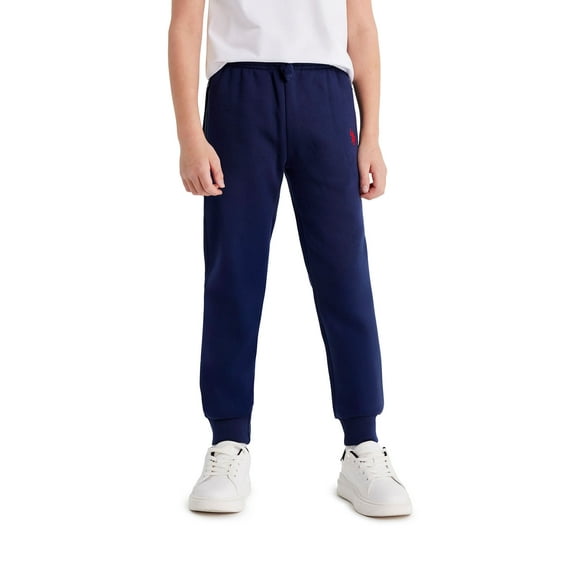 U.S. Polo Assn. Boys Fleece Jogger Pant Zip Pocket, Sizes 4-18