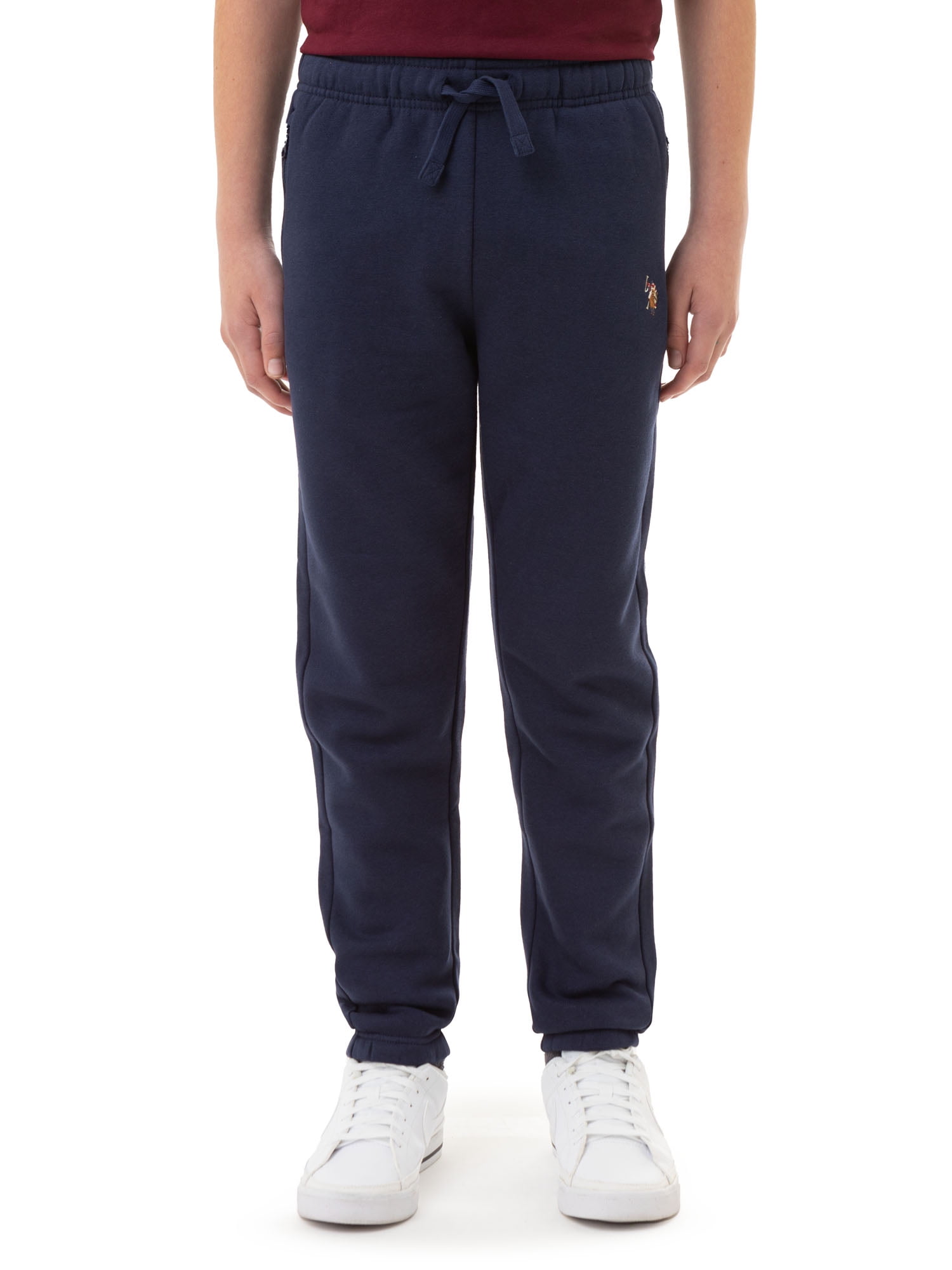 U.S. Polo Assn. Boys Fleece Jogger Pant Zip Pocket Sizes 6 18 Walmart