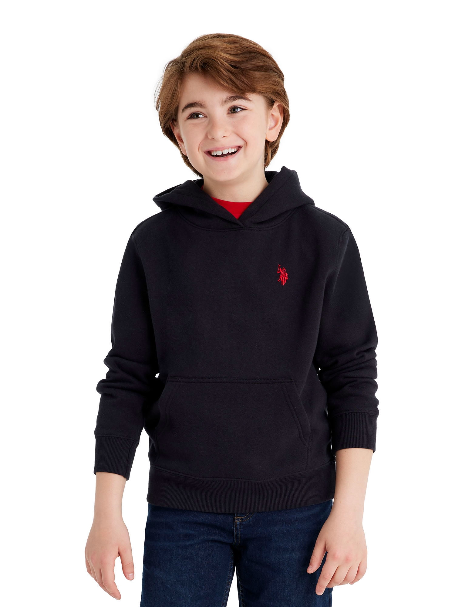 U.S. Polo Assn. Boys Fleece Pullover Hoodie, Sizes 4-18
