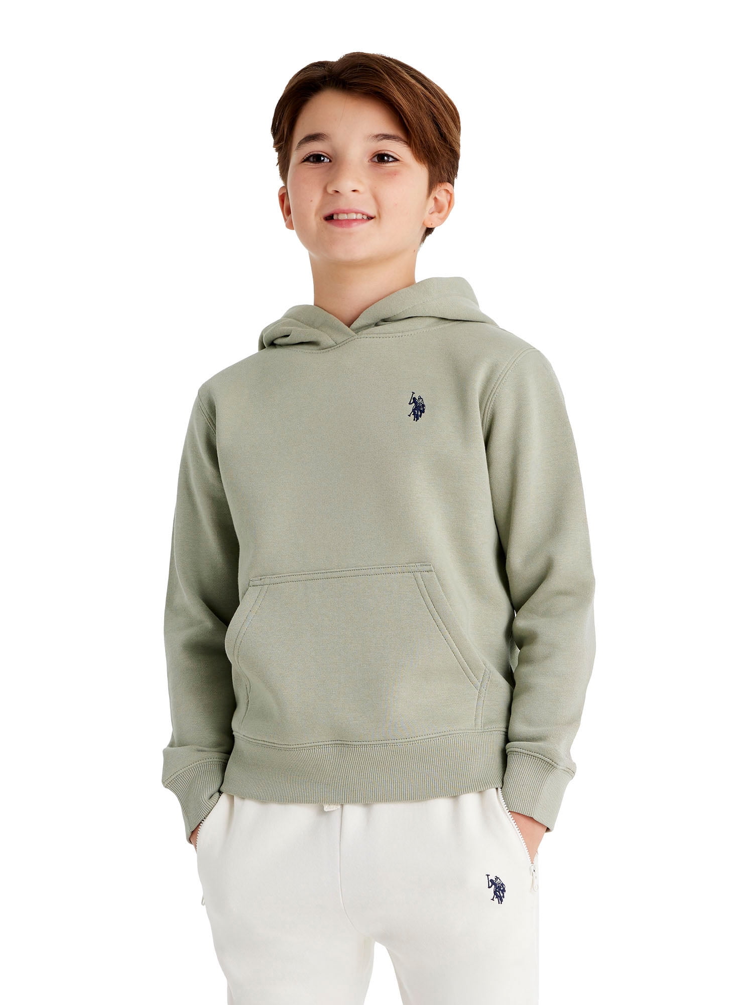 U.S. Polo Assn. Boys Fleece Pullover Hoodie, Sizes 4-18