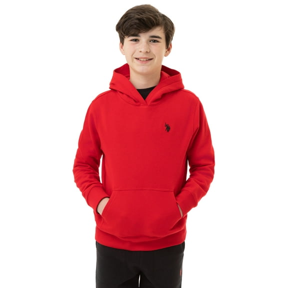 U.S. Polo Assn. Boys Fleece Pullover Hoodie, Sizes 4-18
