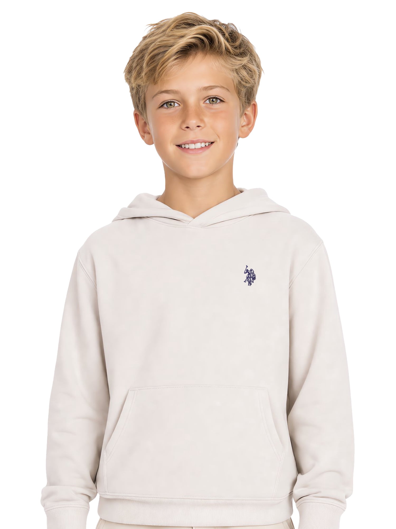 U.S. Polo Assn. Boys Fleece Pullover Hoodie, Sizes 4-18