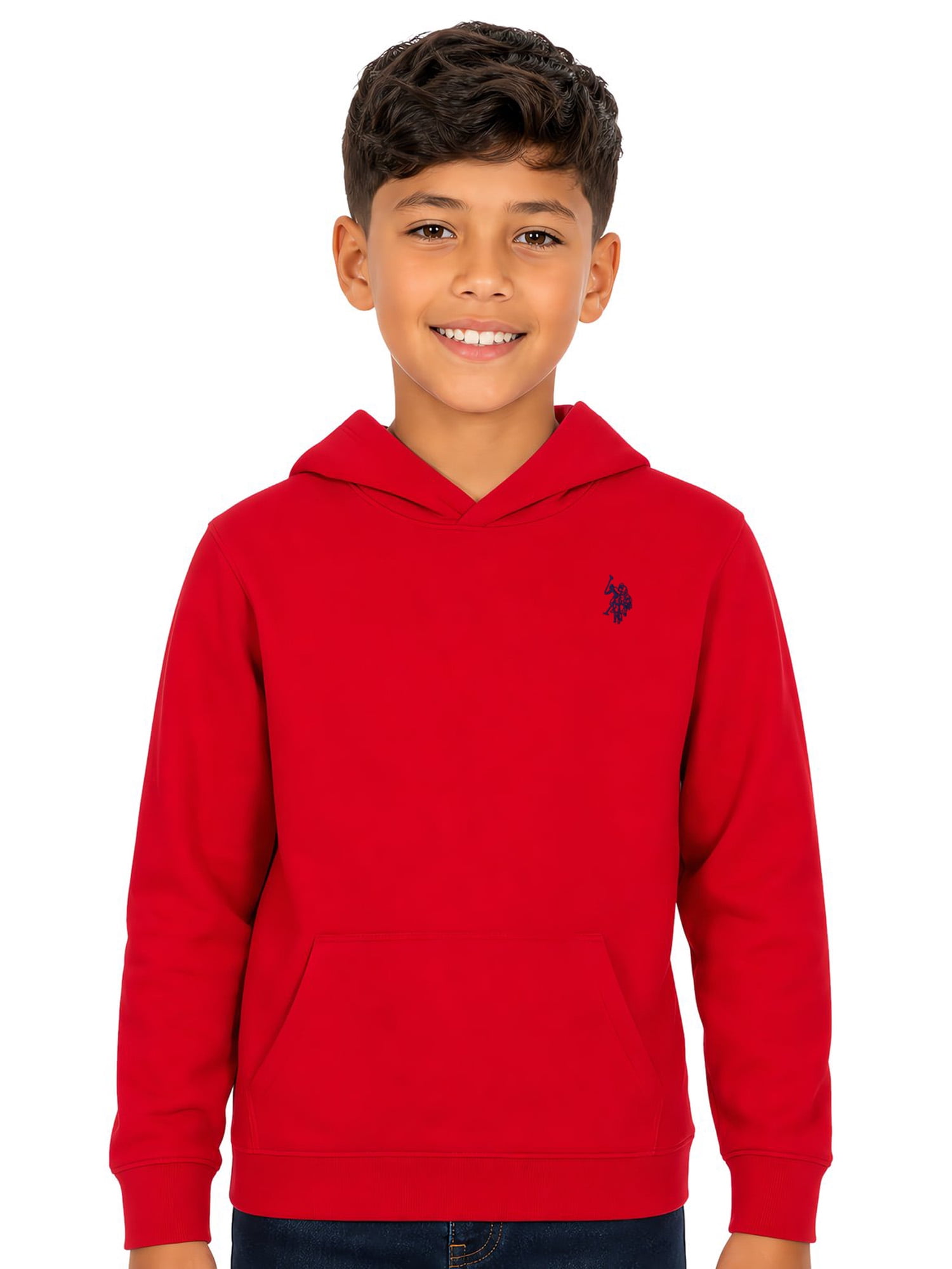 U.S. Polo Assn. Boys Fleece Pullover Hoodie, Sizes 4-18