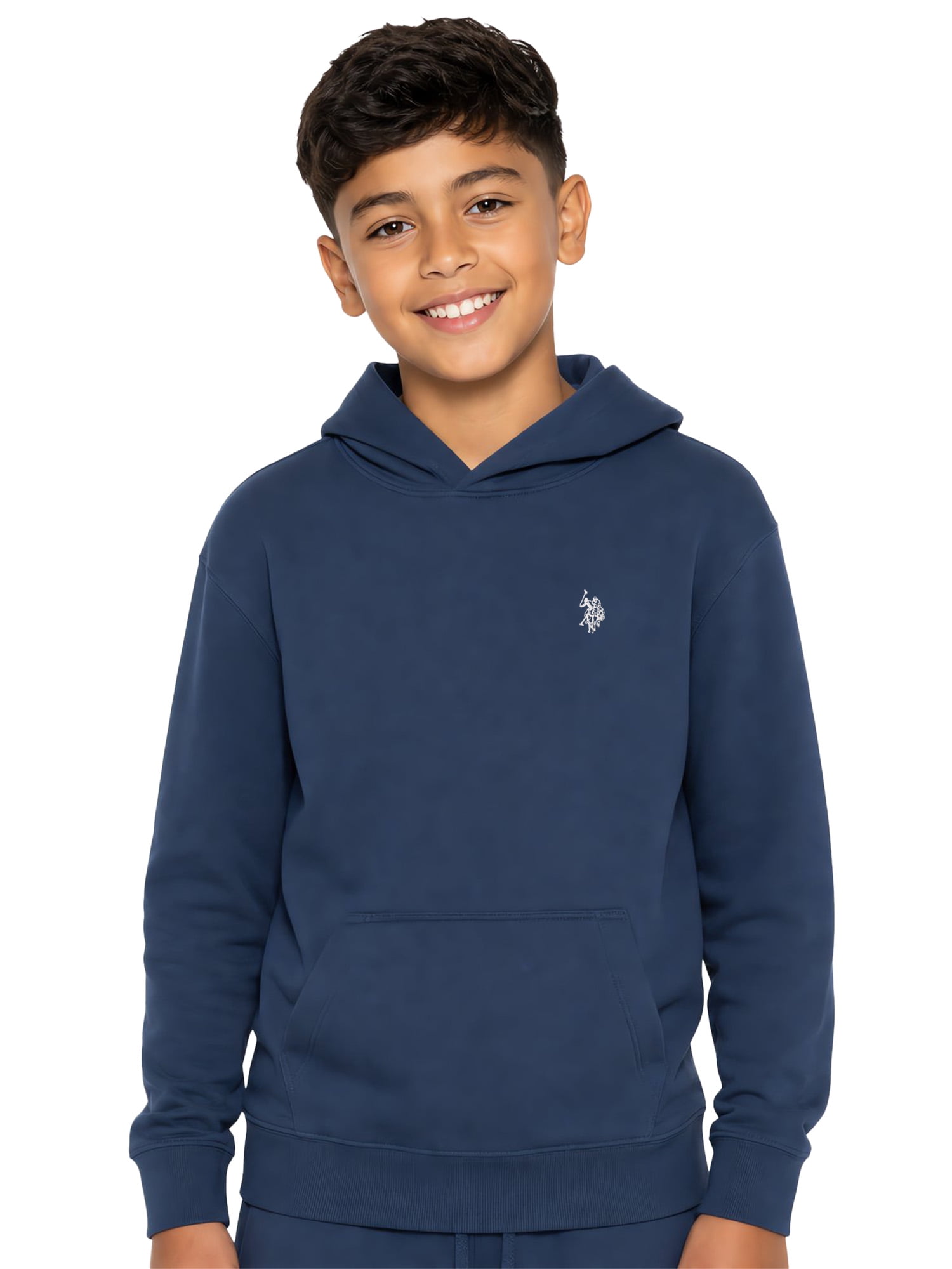 U.S. Polo Assn. Boys Fleece Pullover Hoodie, Sizes 4-18