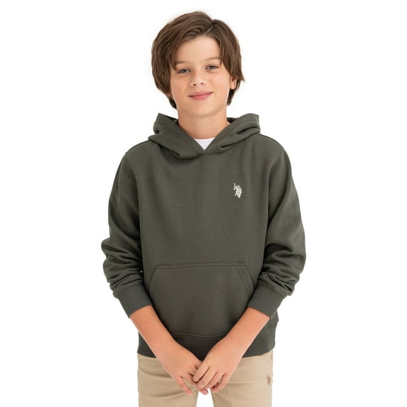 U.S. Polo Assn. Boys Fleece Pullover Hoodie, Sizes 4-18