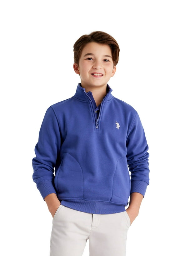 Boys Fleece Quarter Zip, Sizes 4-18