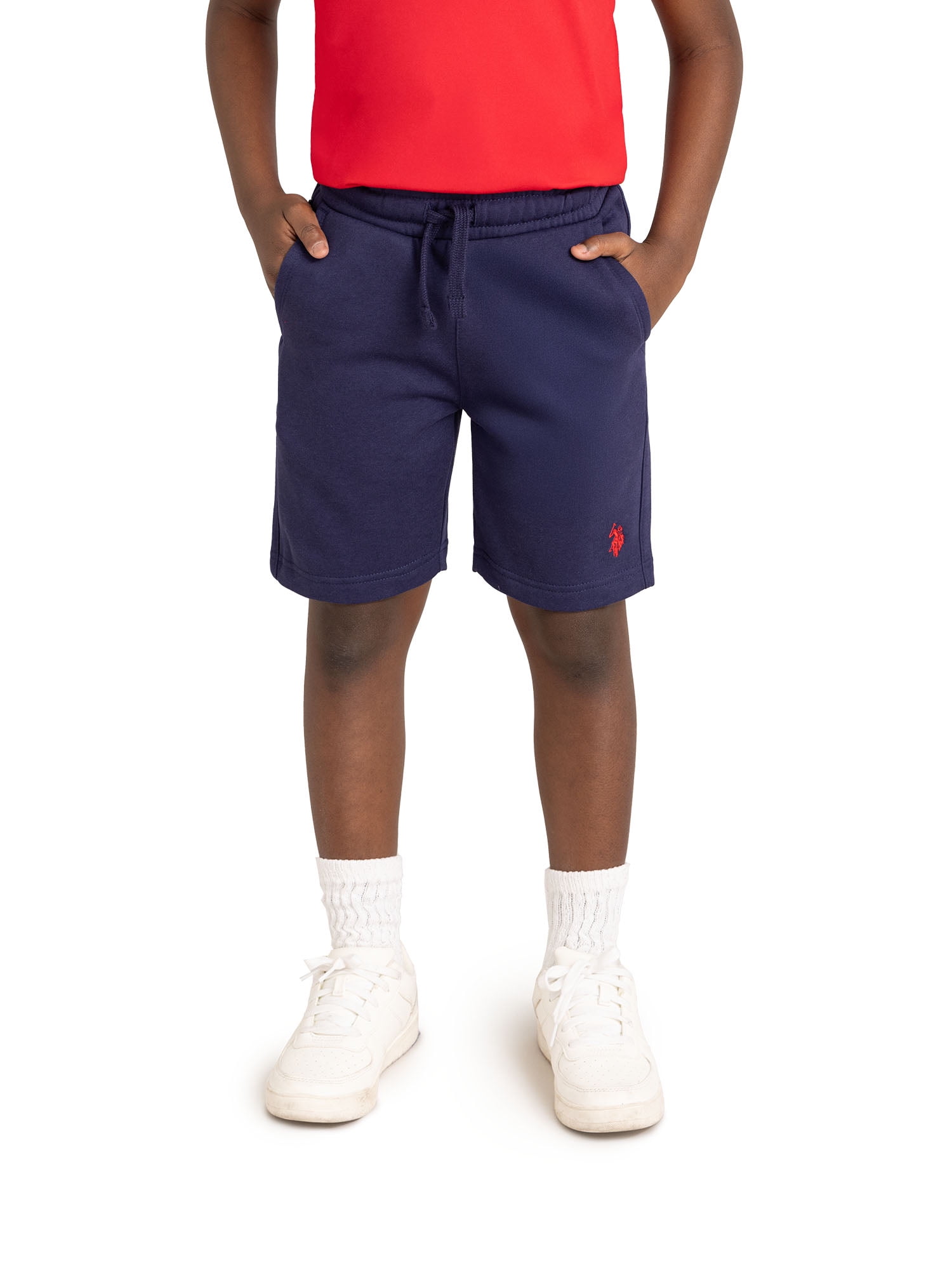 U.S. Polo Assn. Boys Fleece Short with Zipper Pockets, Sizes 4-18