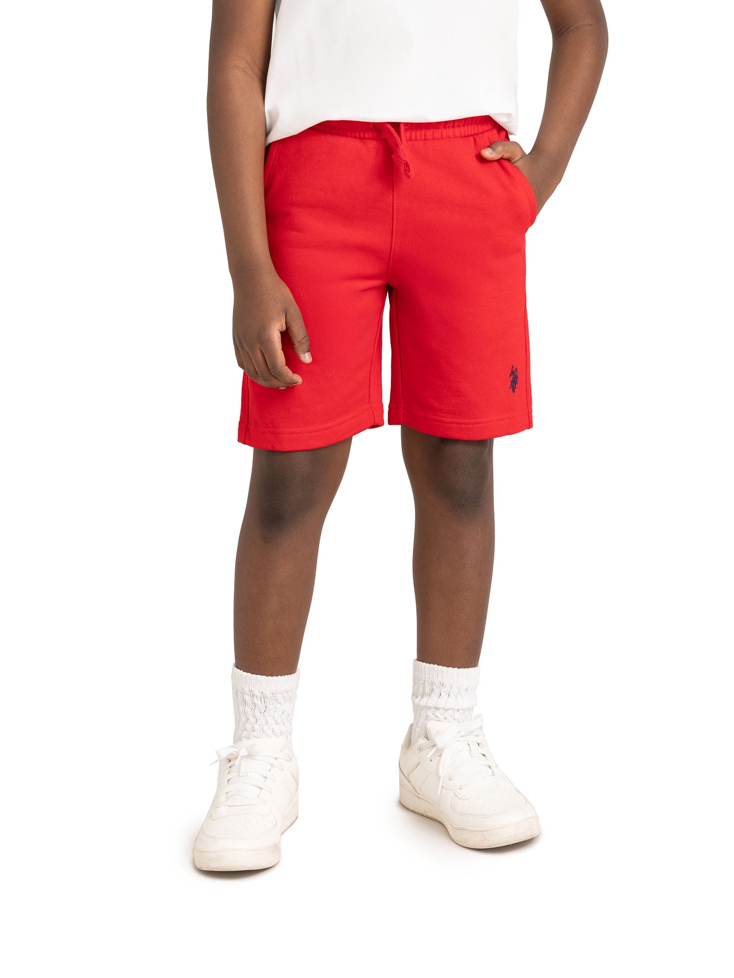 U.S. Polo Assn. Boys Fleece Short with Zipper Pockets, Sizes 4-18